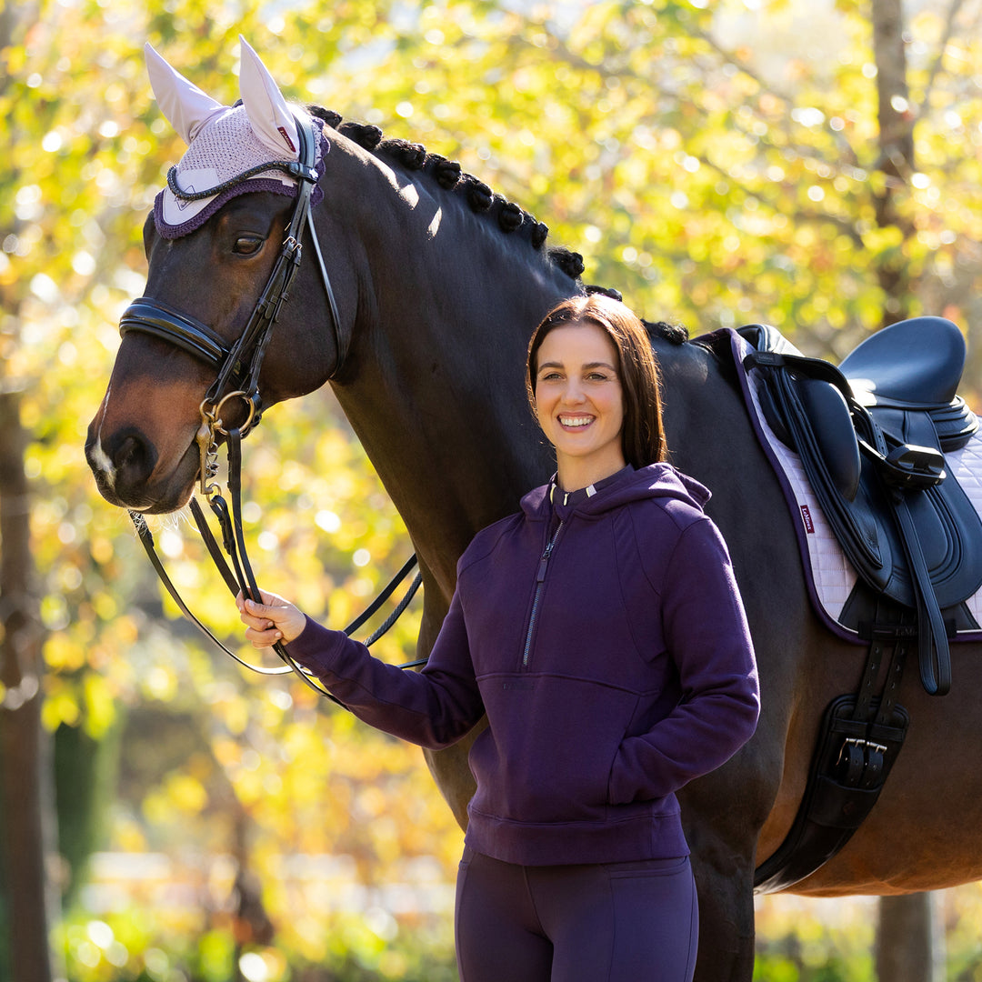 LeMieux Ladies Henrietta Half Zip Hoodie Juniper