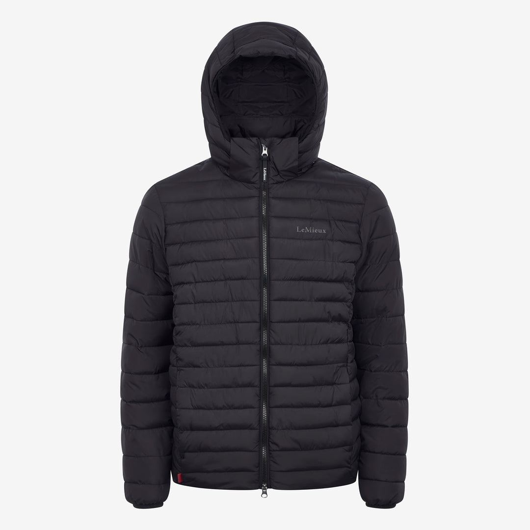 LeMieux Mens Hooded Puffer Jacket Black