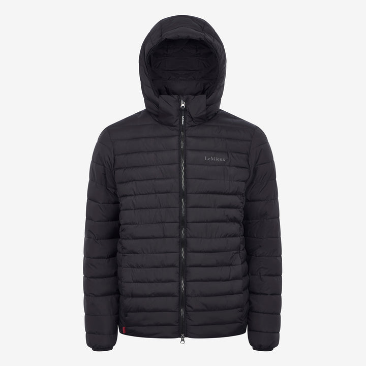 LeMieux Mens Hooded Puffer Jacket Black