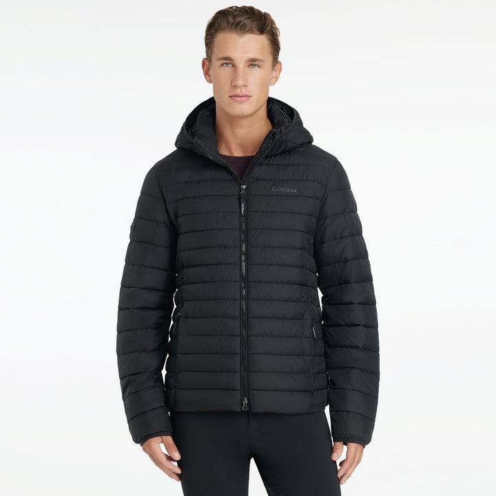 LeMieux Mens Hooded Puffer Jacket Black