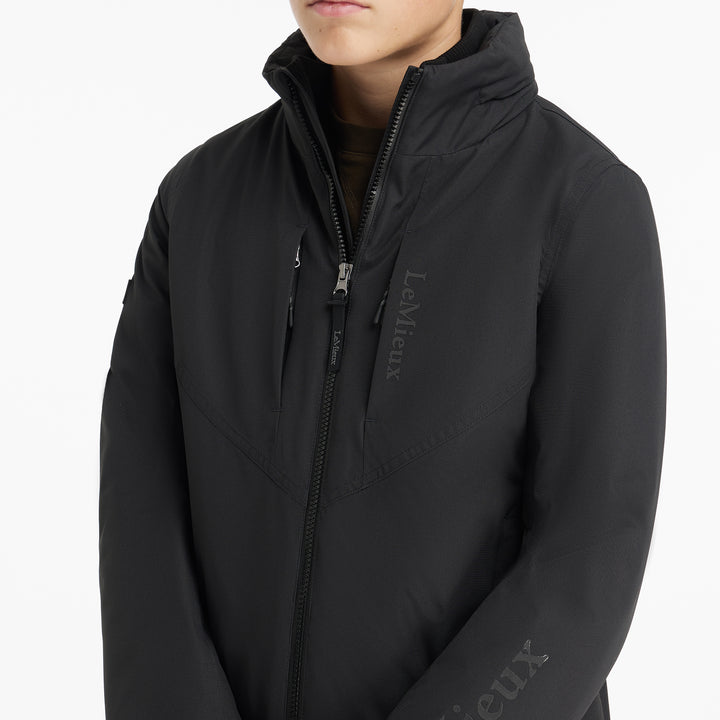 LeMieux Young Rider Boys Waterproof Team Jacket Black