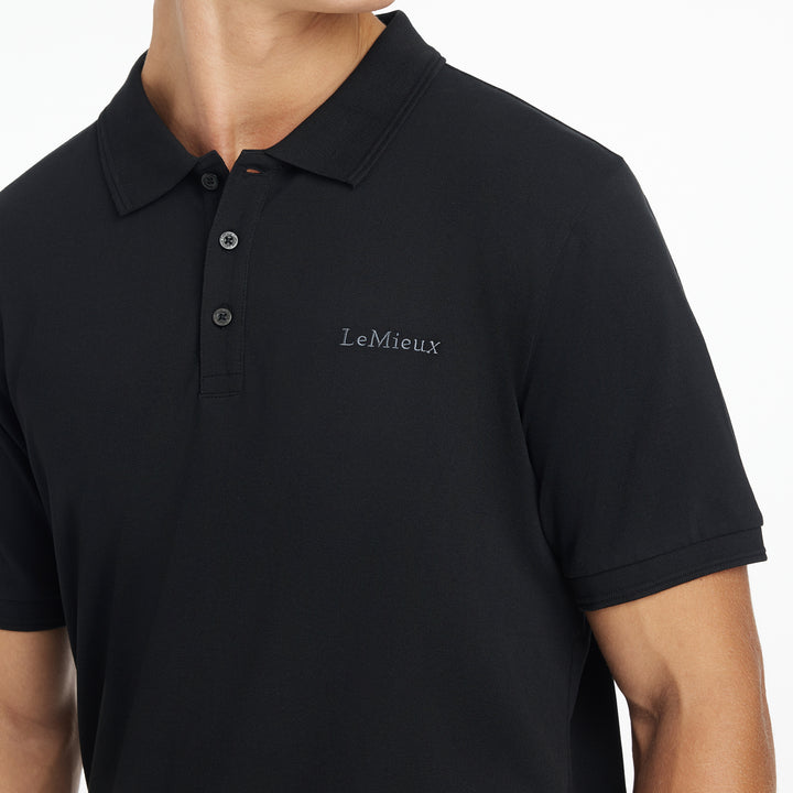 LeMieux Mens Classique Polo Shirt Black