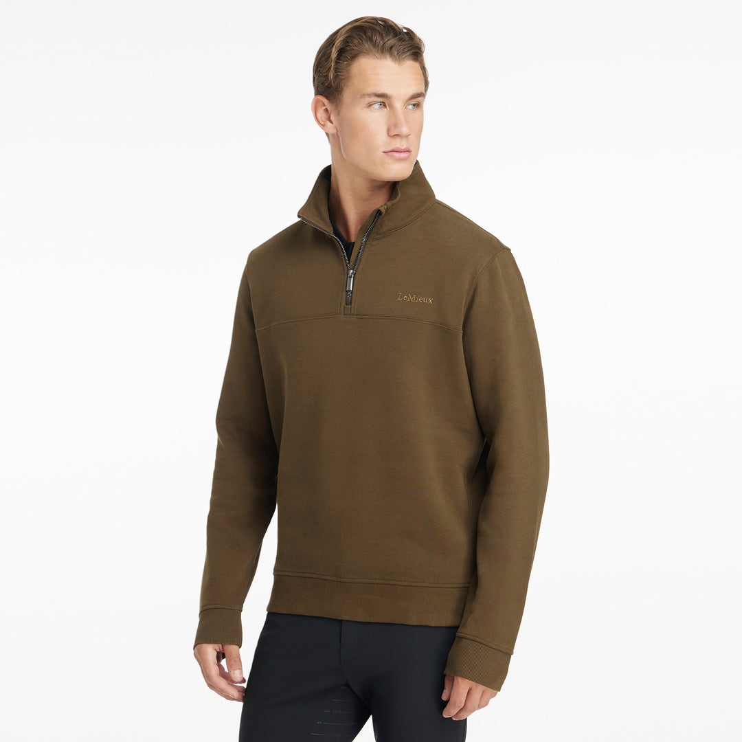 LeMieux Mens Quarter Neck Sweat Alpine