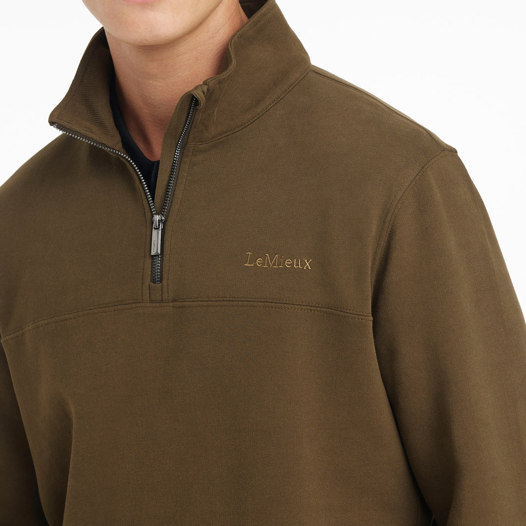 LeMieux Mens Quarter Neck Sweat Alpine
