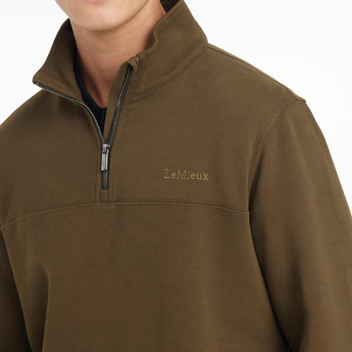 LeMieux Mens Quarter Neck Sweat Alpine