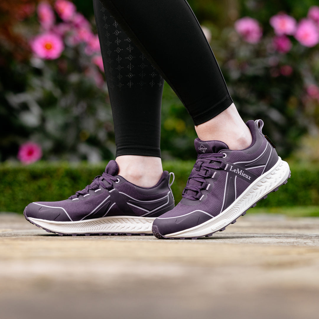 LeMieux Ladies Trax Viva Waterproof Trainer - Juniper/Lilac