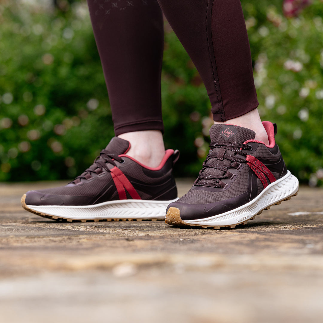 LeMieux Ladies Trax Viva Waterproof Trainer - Damson