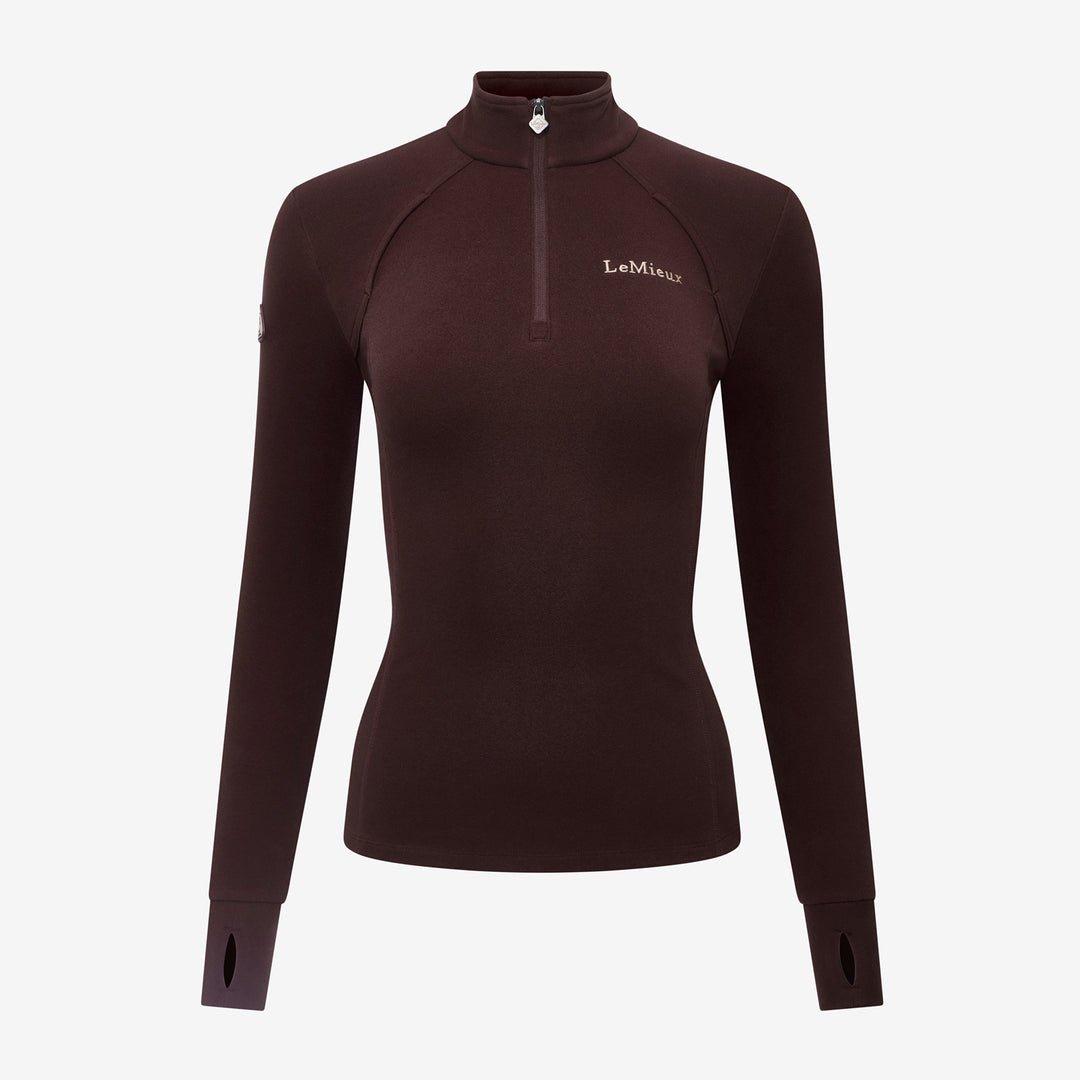 LeMieux Ladies Frances Quarter Zip Fleece - Damson