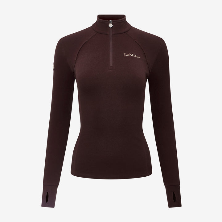 LeMieux Ladies Frances Quarter Zip Fleece - Damson