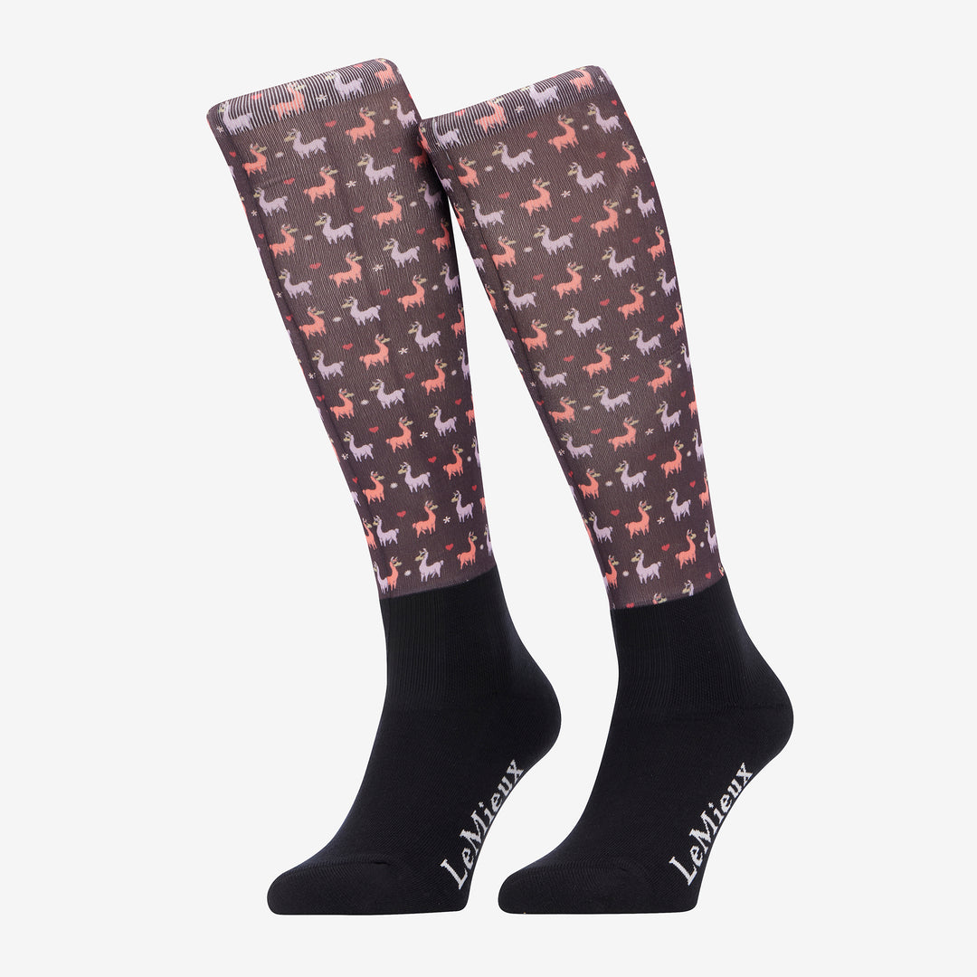 LeMieux Ladies Llamas Footsie Socks