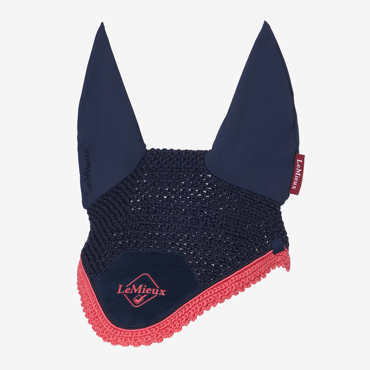LeMieux Classic Fly Hood Navy/Cranberry