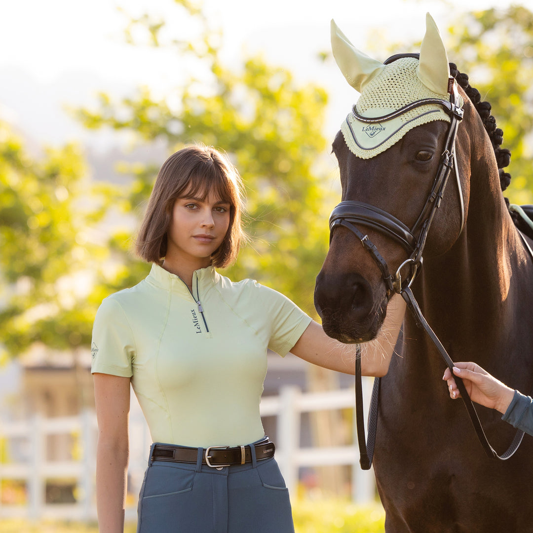 LeMieux Ladies Classique Short Sleeve Base Layer - Macaron