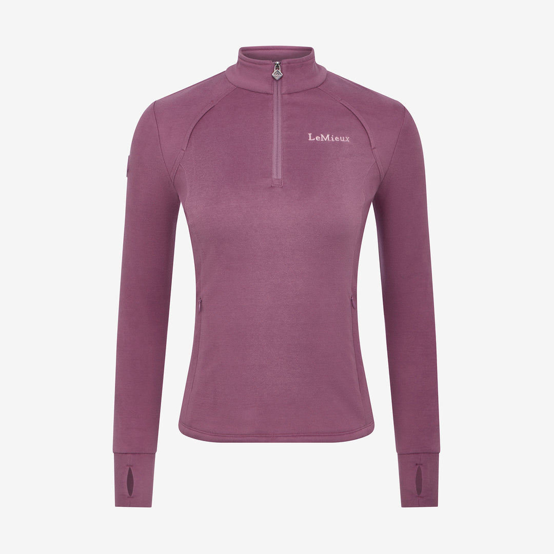 LeMieux Ladies Frances Quarter Zip Fleece - Mallow