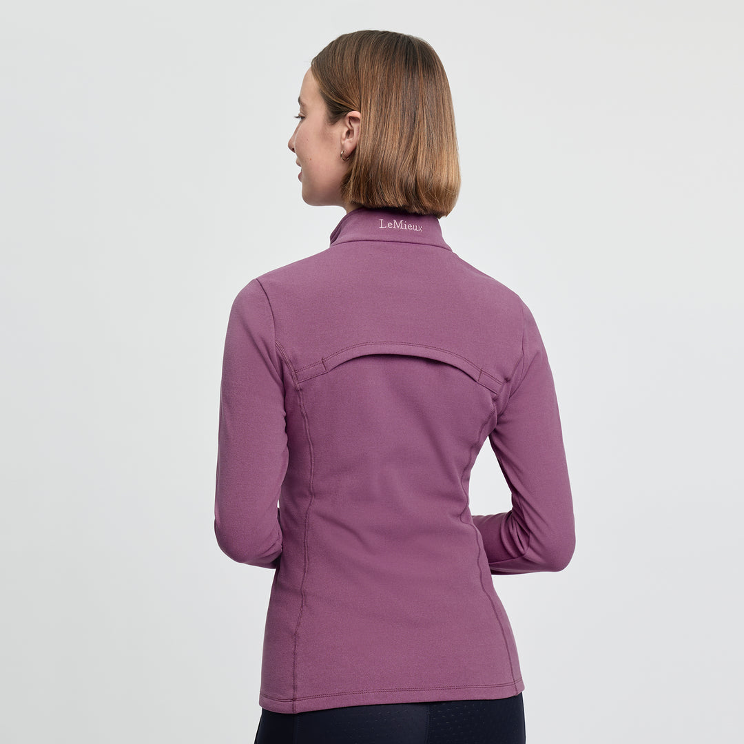 LeMieux Ladies Frances Quarter Zip Fleece - Mallow