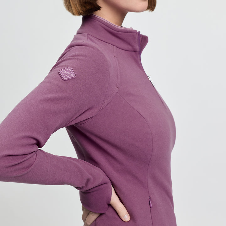 LeMieux Ladies Frances Quarter Zip Fleece - Mallow