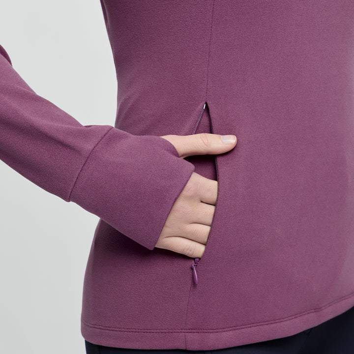 LeMieux Ladies Frances Quarter Zip Fleece - Mallow