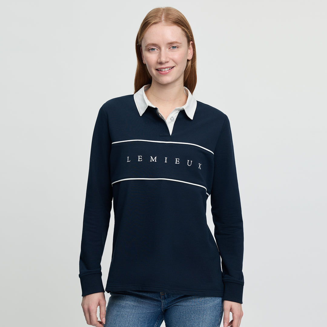 LeMieux Ladies Rochelle Rugby Shirt - Navy