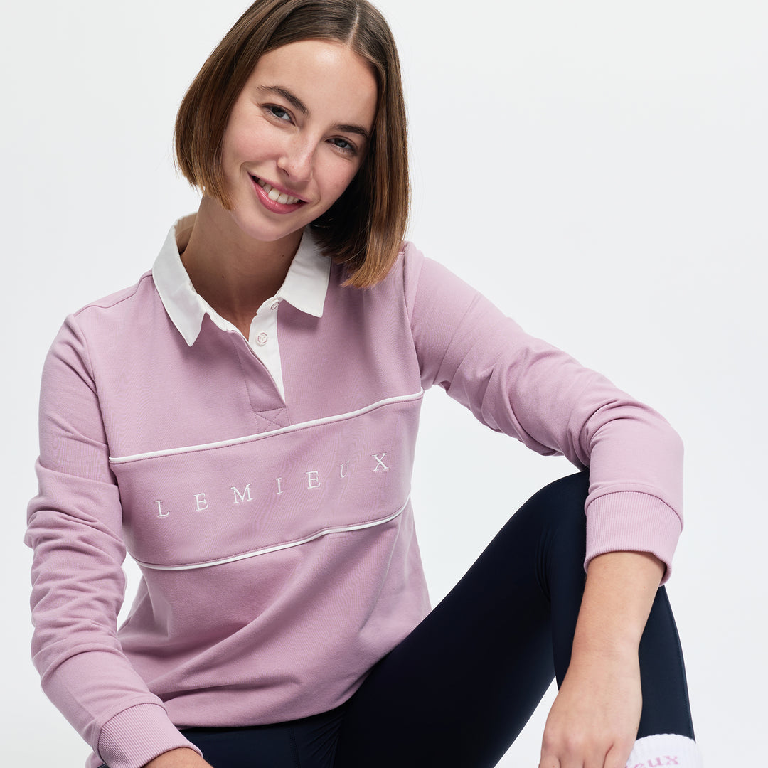 LeMieux Ladies Rochelle Rugby Shirt - Fondant