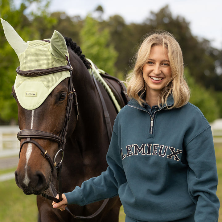 LeMieux Ladies Kelsie Quarter Neck Sweat - Jungle