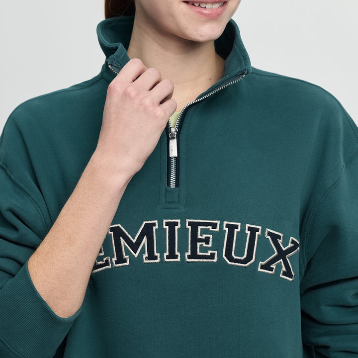 LeMieux Ladies Kelsie Quarter Neck Sweat - Jungle