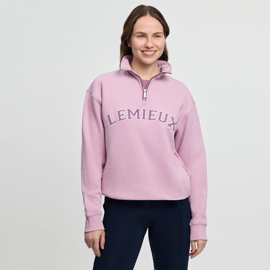 LeMieux Ladies Kelsie Quarter Neck Sweat - Fondant
