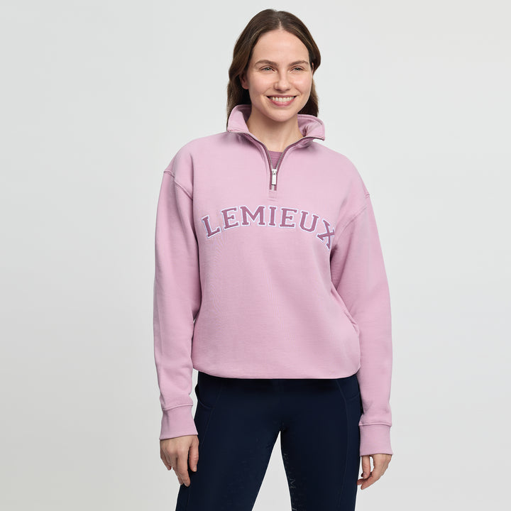 LeMieux Ladies Kelsie Quarter Neck Sweat - Fondant
