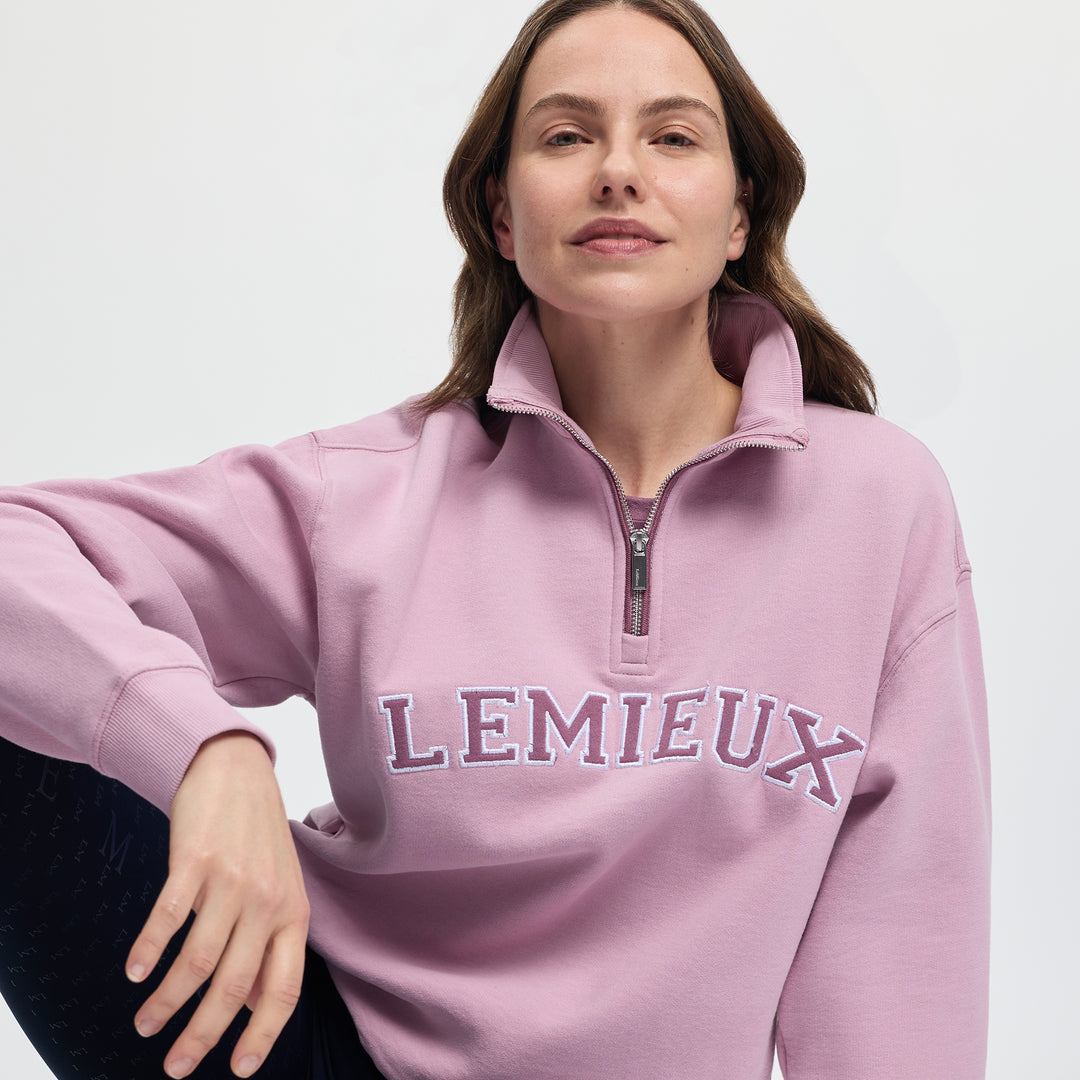 LeMieux Ladies Kelsie Quarter Neck Sweat - Fondant