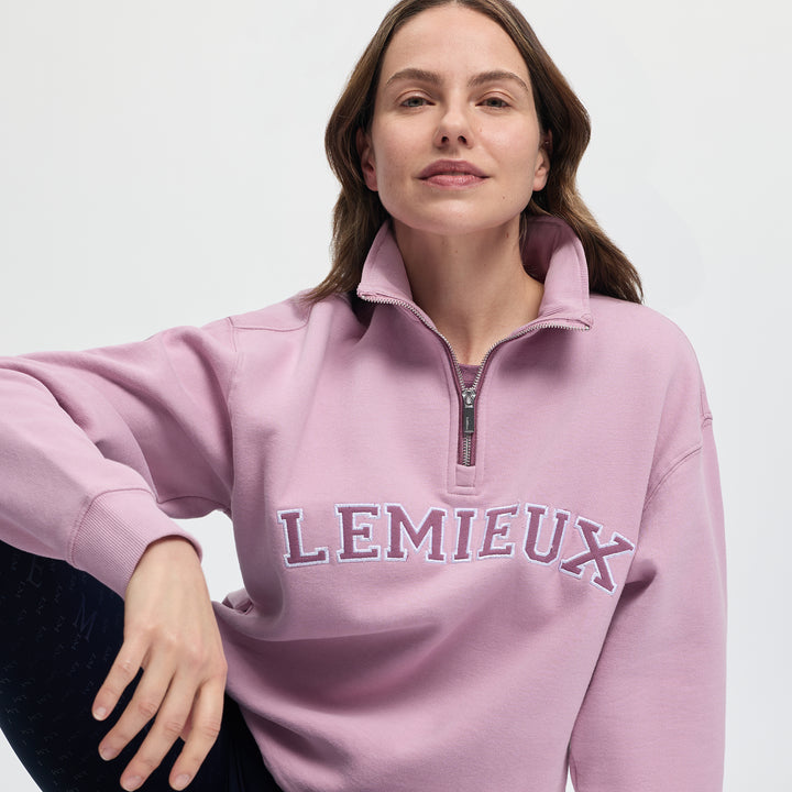 LeMieux Ladies Kelsie Quarter Neck Sweat - Fondant