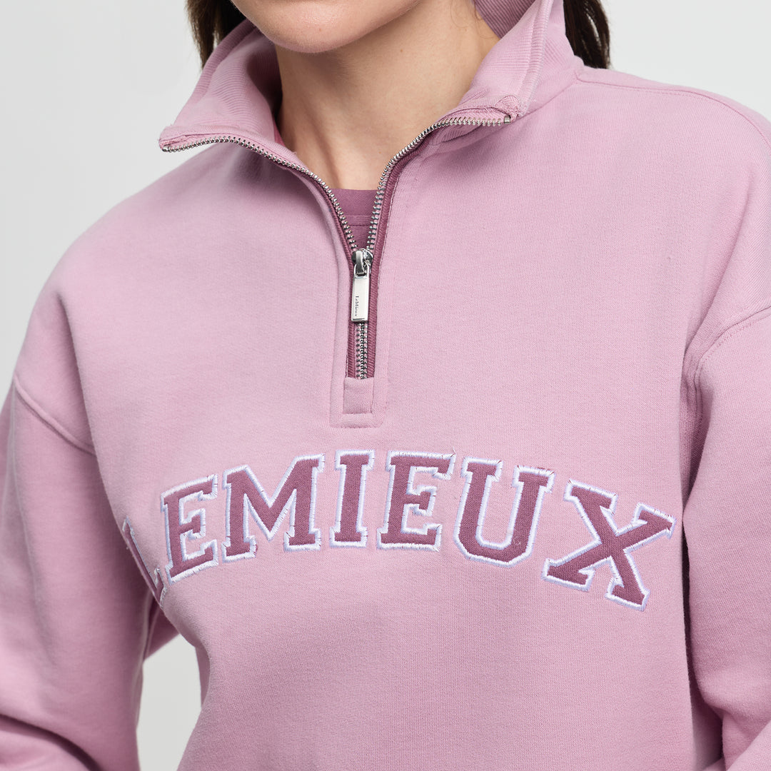 LeMieux Ladies Kelsie Quarter Neck Sweat - Fondant