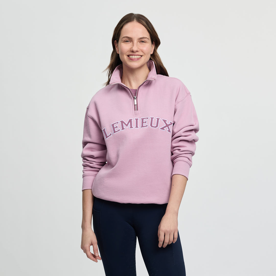 LeMieux Ladies Kelsie Quarter Neck Sweat - Fondant
