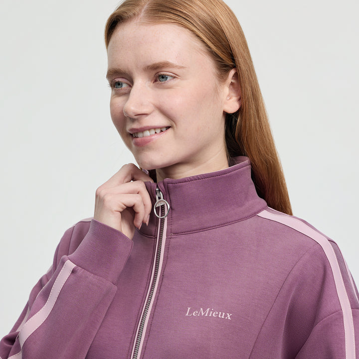 LeMieux Ladies Connie Half Zip Sweat - Mallow