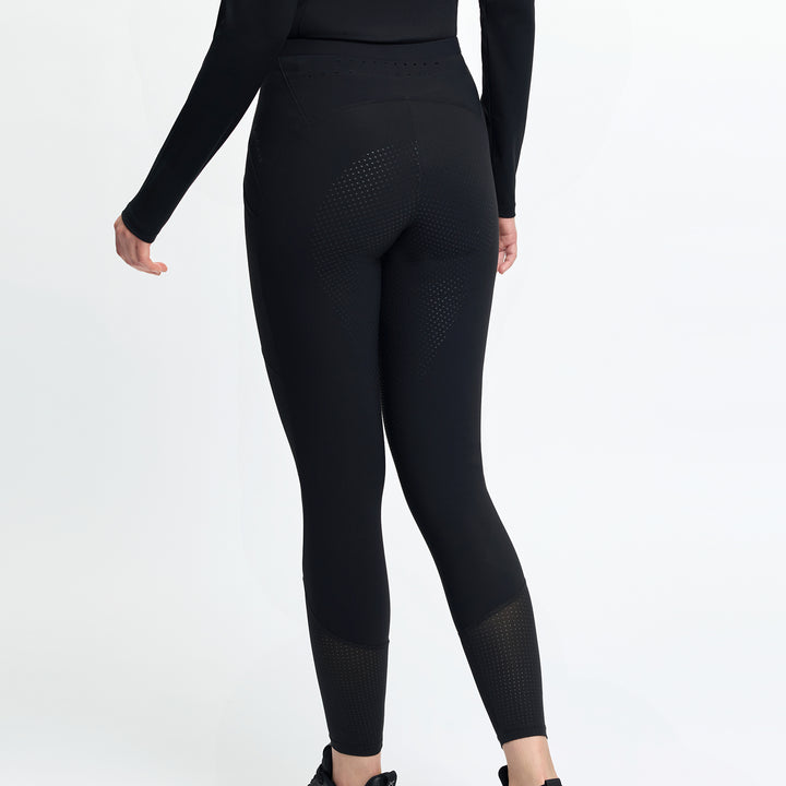LeMieux Ladies Airflow Full Seat Pull On - Black