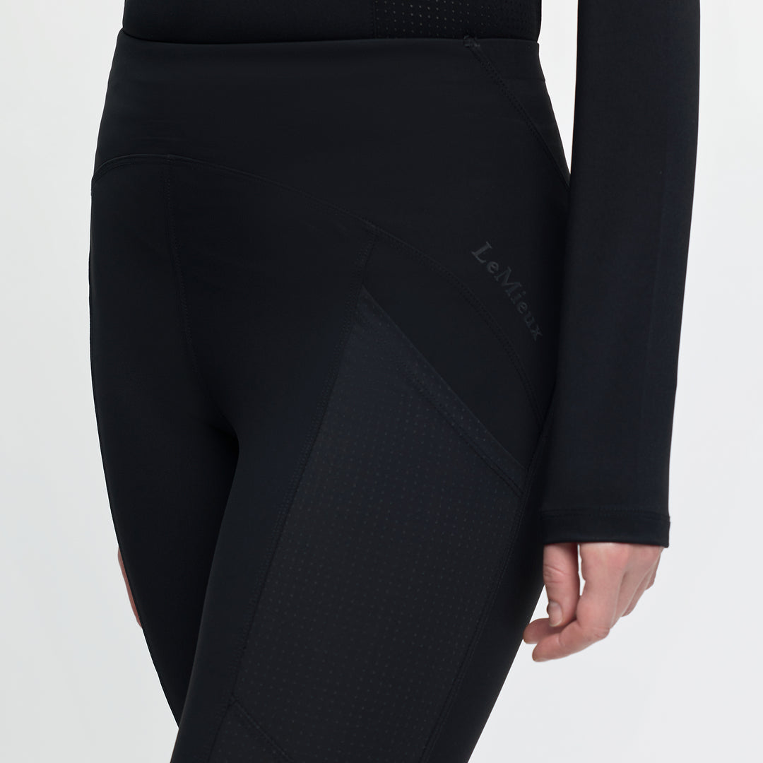 LeMieux Ladies Airflow Full Seat Pull On - Black