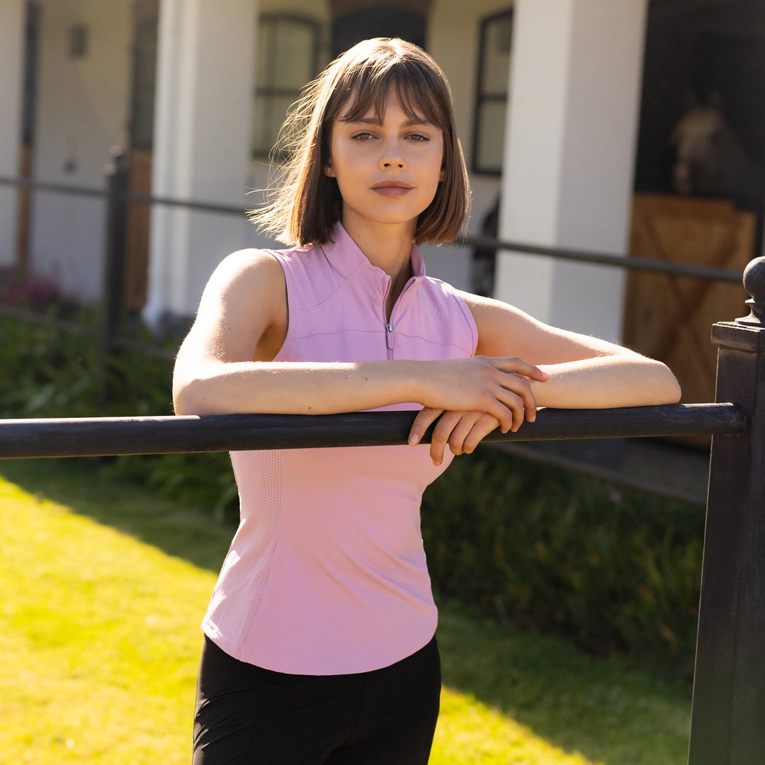 LeMieux Ladies Airflow Sleeveless Base Layer - Fondant