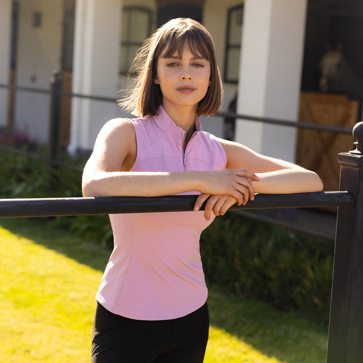 LeMieux Ladies Airflow Sleeveless Base Layer - Fondant