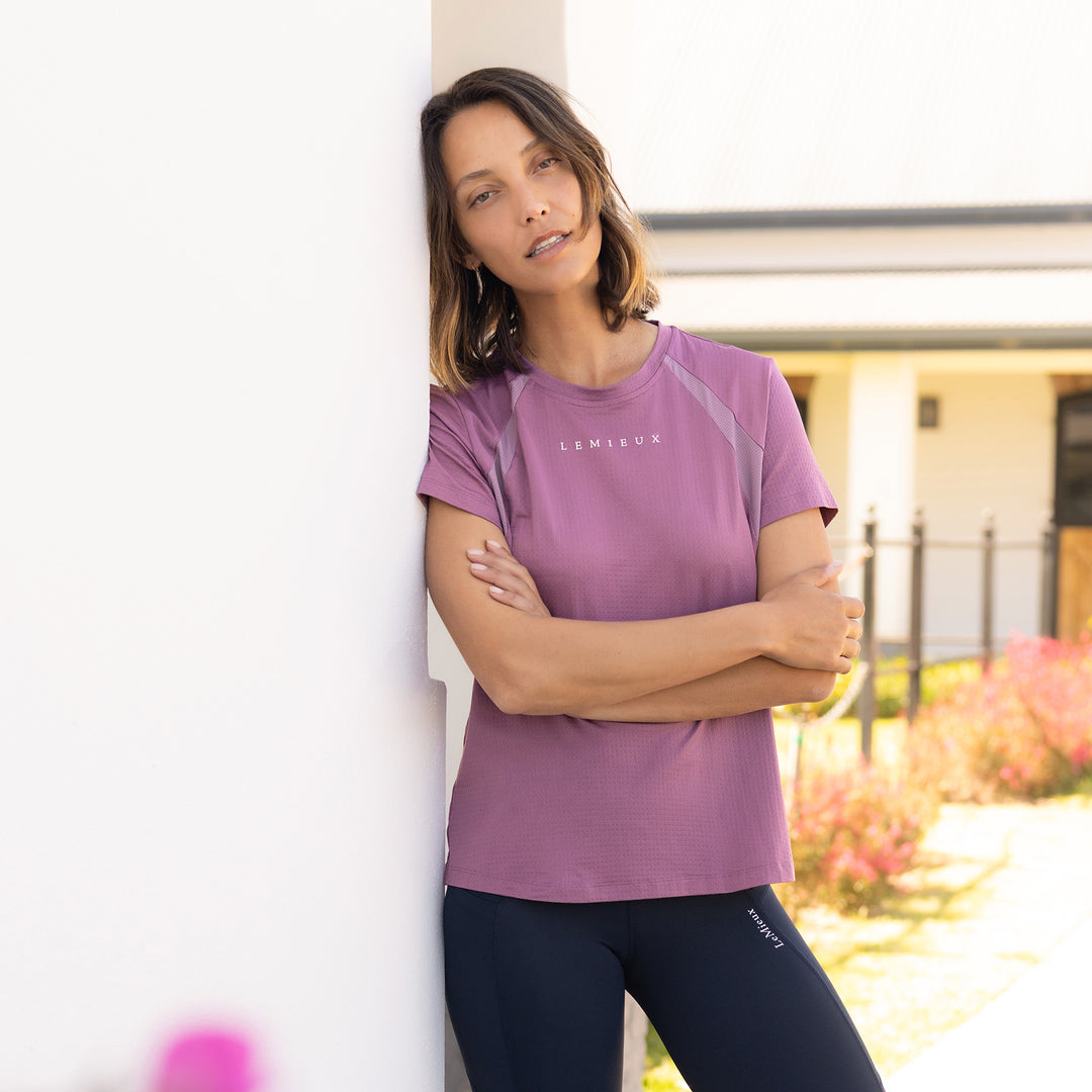 LeMieux Ladies Sports T-Shirt - Mallow