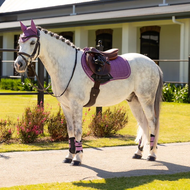 LeMieux Mini Suede Close Contact Square - Mallow