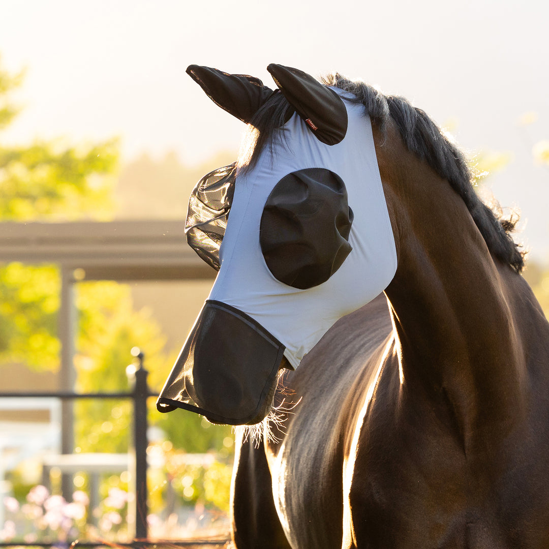 LeMieux Bug Relief Full Fly Mask - Powder Blue