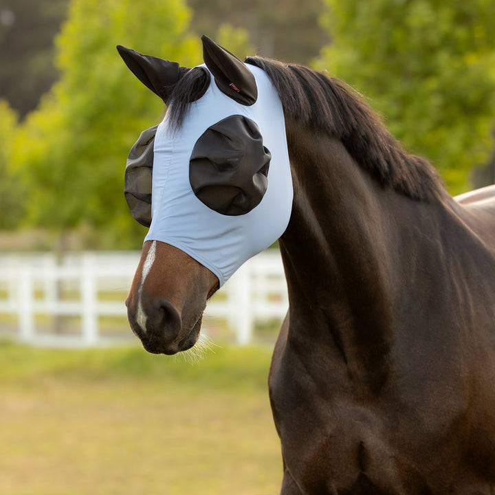 LeMieux Bug Relief Half Fly Mask - Powder Blue