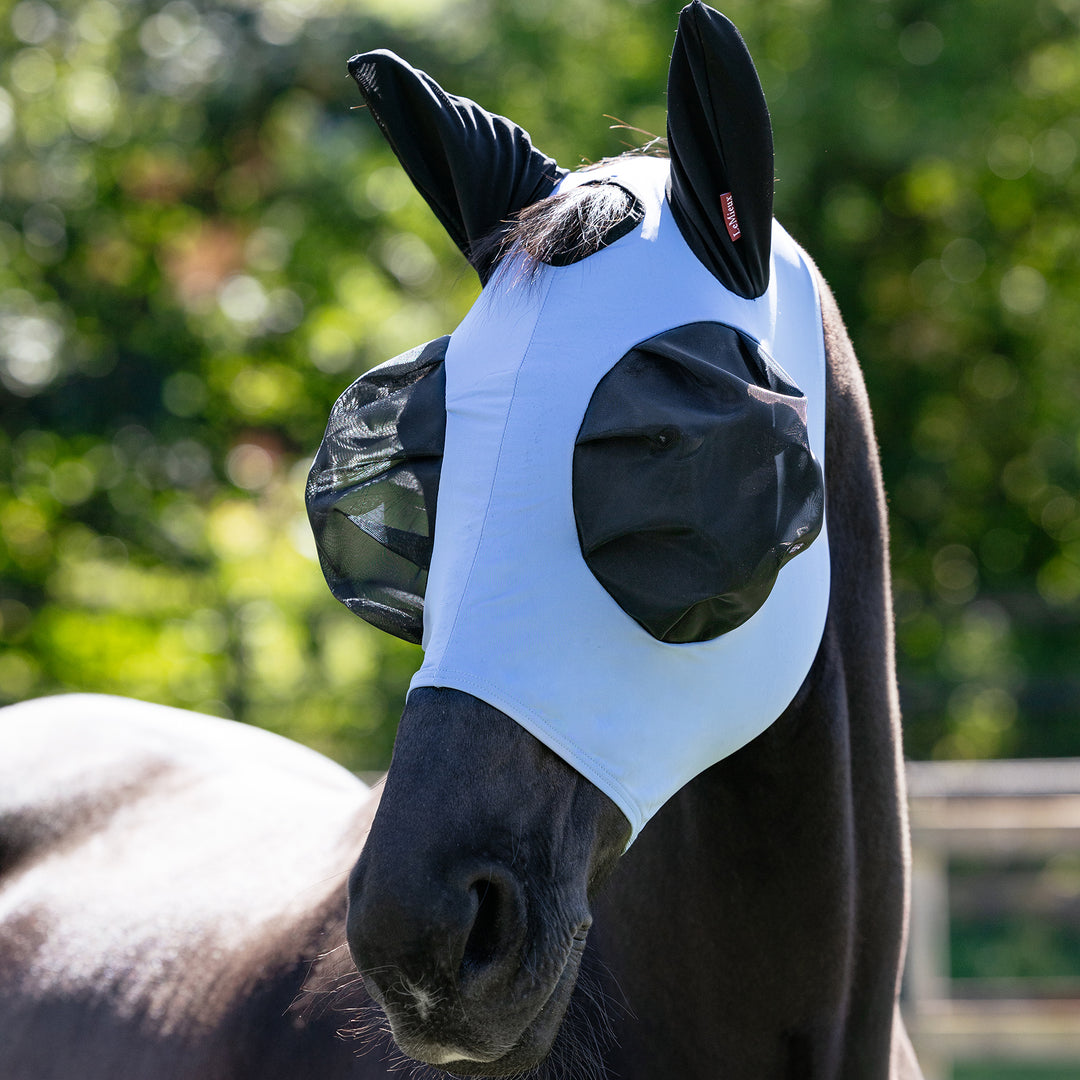LeMieux Bug Relief Half Fly Mask - Powder Blue
