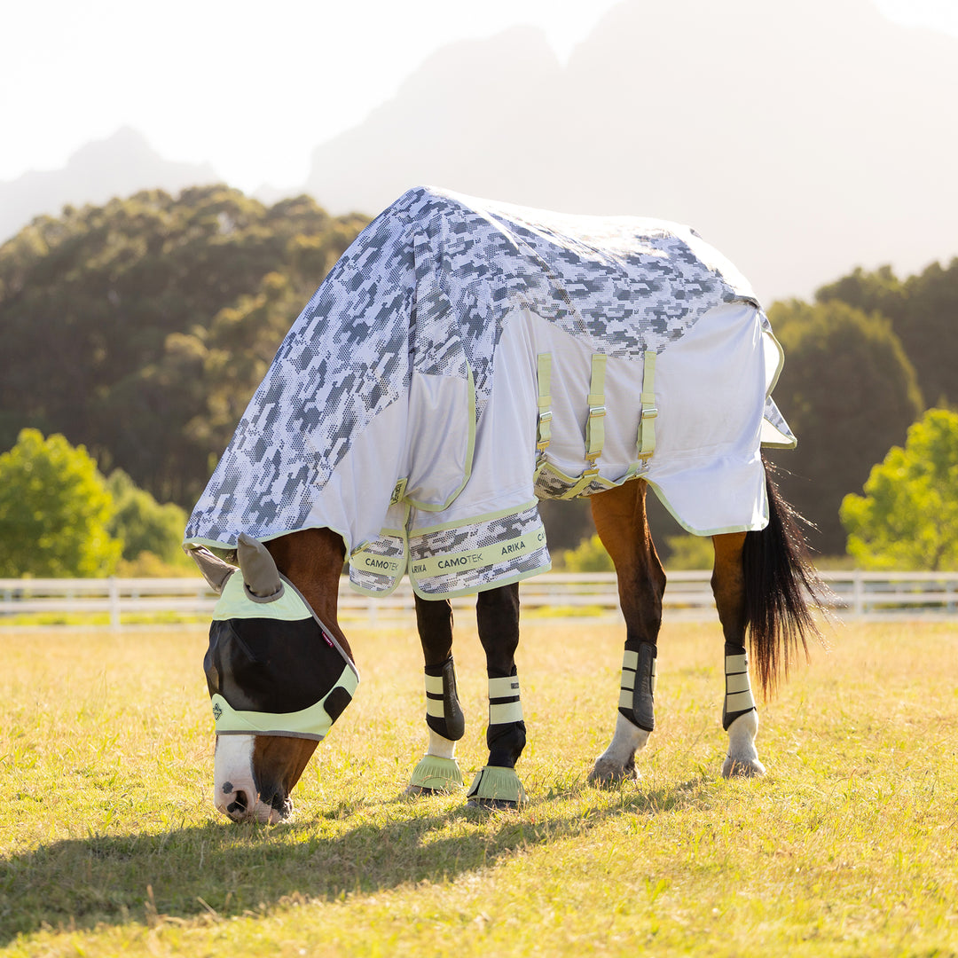 LeMieux Arika Camo-Tek Fly Rug - Macaron