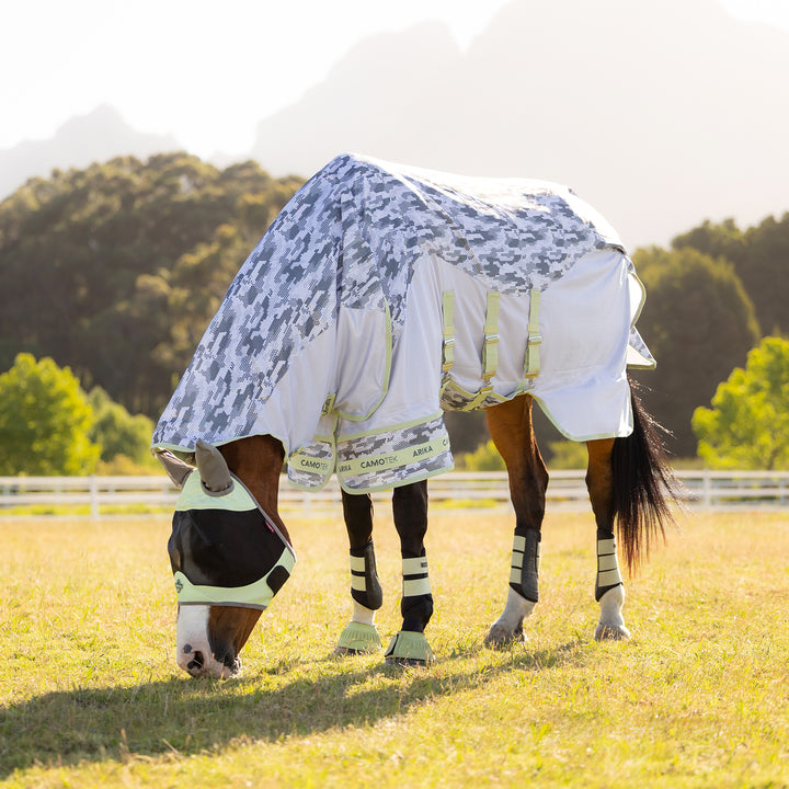 LeMieux Arika Camo-Tek Fly Rug - Macaron