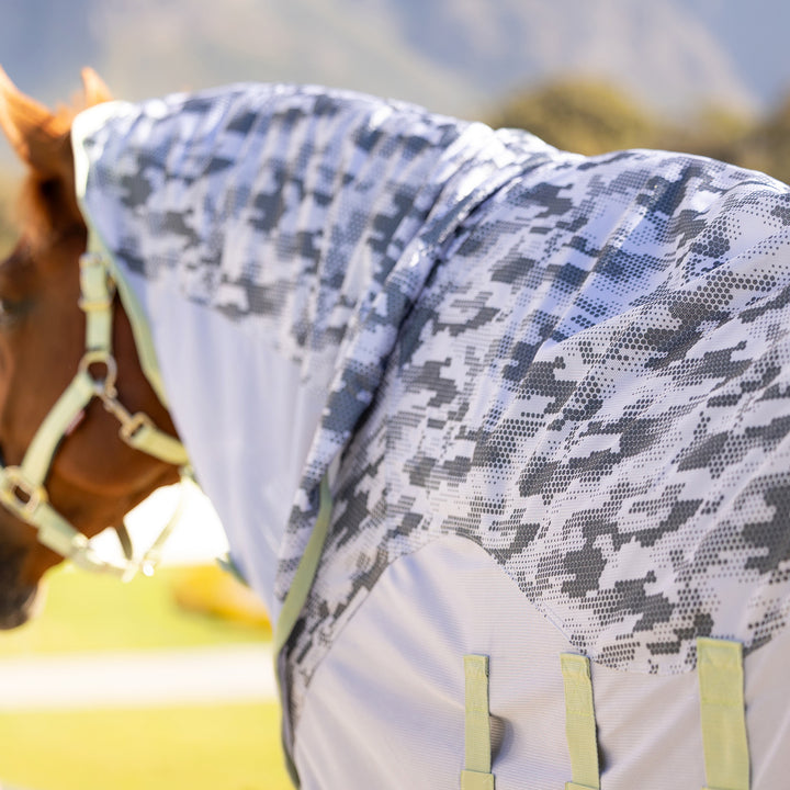 LeMieux Arika Camo-Tek Fly Rug - Macaron