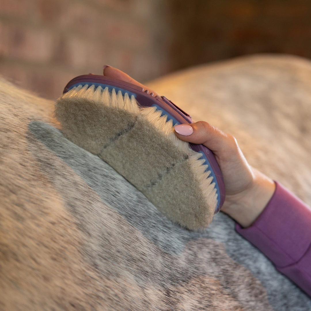 LeMieux Flexi Goat Hair Body Brush - Powder Blue