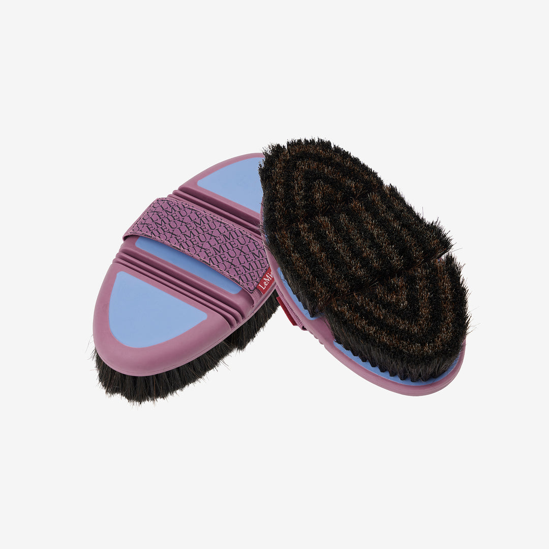 LeMieux Flexi Horse Hair Body Brush - Powder Blue