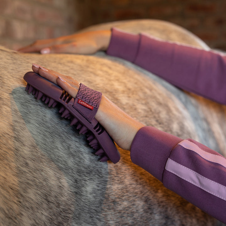 LeMieux Flexi Massage Brush - Powder Blue