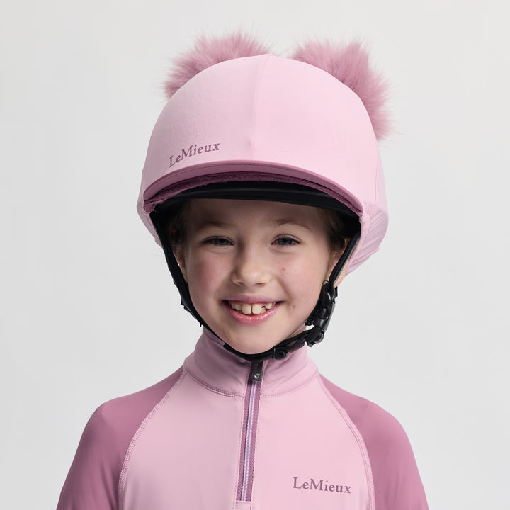 LeMieux Mini Double Pom Hat Silk - Fondant