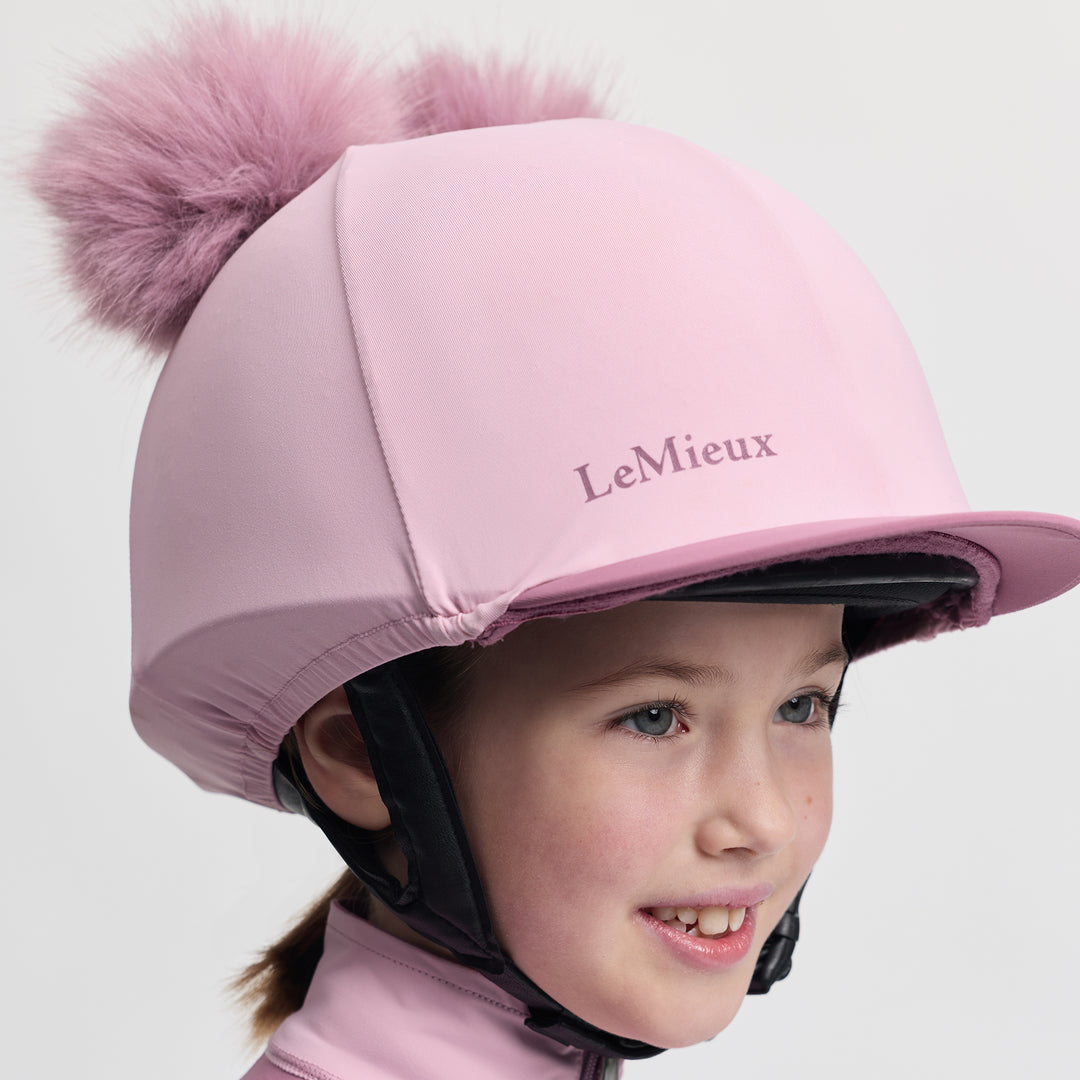 LeMieux Mini Double Pom Hat Silk - Fondant