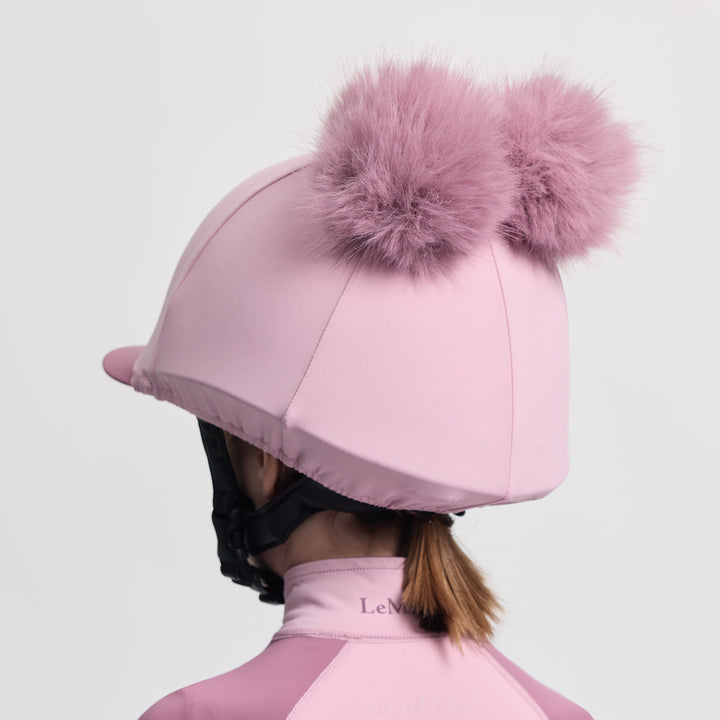 LeMieux Mini Double Pom Hat Silk - Fondant