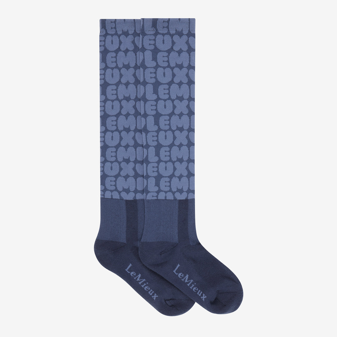 LeMieux Footsie Socks - Bubble Font Shadow